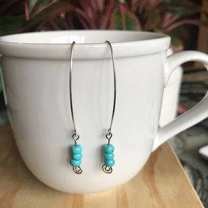 💥Handmade Minimalist Turquoise Earrings